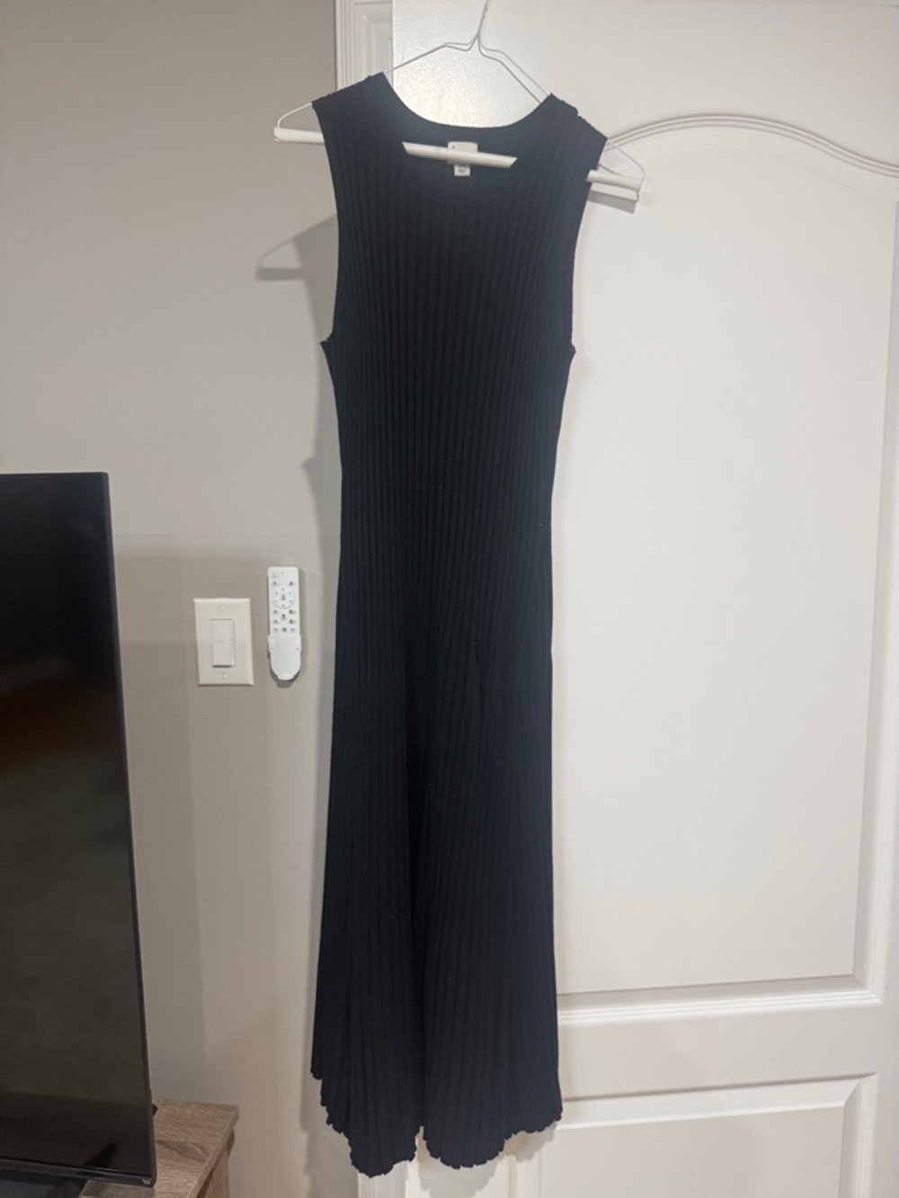 Target Black Ribbed Sleeveless Maxi Dress